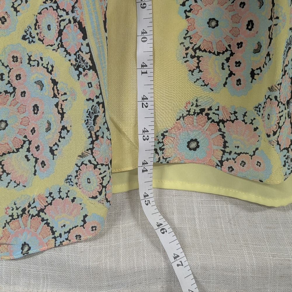 Nanette Lepore NYC 100% Silk Floral Handkerchief Maxi 8 - Picture 9 of 10